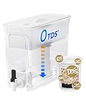 Waterdrop 0 TDS 8.2L Slim Water Filter Dispenser, Large Capacity Tank, Reduces TDS, Chlorine, PFOA/PFOS and More, BPA Free, White (with 1 Filter)