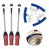 △ Einfach zu bedienen: Mit unserem Reifenwechsel-Tool können Sie Ihren Radreifen selbst wechseln und dabei nicht den Schlauch einklemmen, anstatt viel Geld zu zahlen, um den Reifen in der Reifenreparaturwerkstatt abzunehmen.