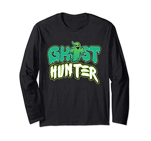 Ghost Hunter Funny Halloween Costume Horror Scary Ghost Manga Larga