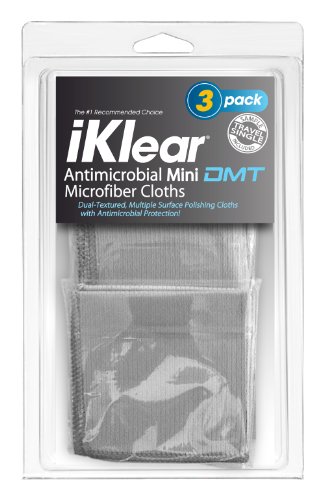 iKlear iK-3DMT. Three Travel Size Microfiber Polishing Cloths