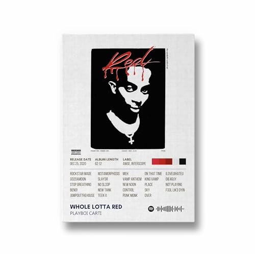Image of Playboi Carti Music Poster 13x19 Inch Unframed | 300 GSM Matte Board Paper with Peel & Stick Tape Included | Rap Hip Hop Wall Art | Posters for Wall | Home Decor | Wall Decor Items | Room Decoration Items