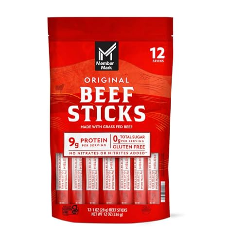 Member Mark Original Grassfed Beef Snack Sticks 1 oz., 12 pk.