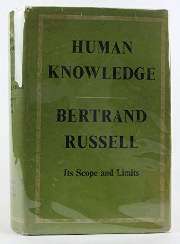 Human Knowledge - Its Scope and Limits. Allen &... B00BY8VUFQ Book Cover