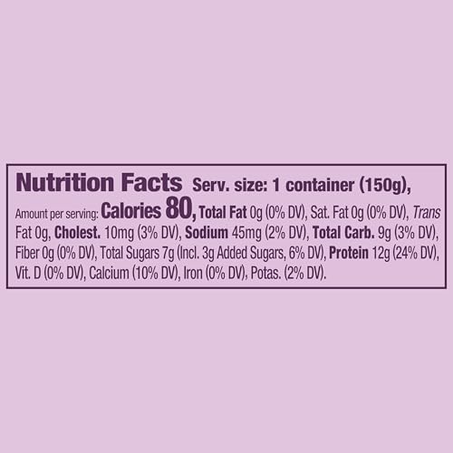 Dannon Light + Fit Greek Vanilla Fat Free Yogurt, Creamy and Delicious Gluten Free Yogurt, 4 Ct, 5.3 OZ Yogurt Cups