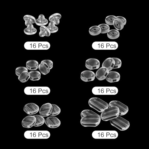 Coussinets silicone boucles d'oreilles clip transparentes - 4