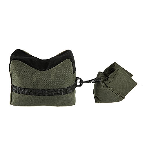 DETECH Tactical Fucile Gun Stand Bag Tiro Panchina Riposo Borsa Anteriore Posteriore Panchina Borse Destinazione Panca Non Riempita Stand Bag per Caccia Tiro