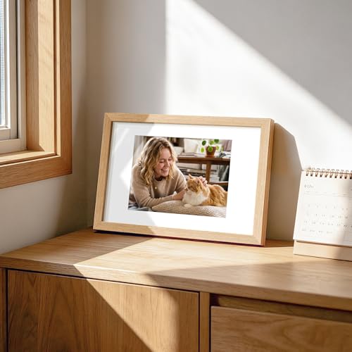 Image of upsimples 8x12 Picture Frame Solid Wooden, Nursery Decor, 1Pack Natural
