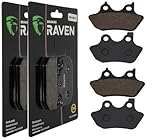 Marque: Raven Industries RAVEN 2 Kit plaquettes frein Av Ga et Av Dr compatible pour Harley-davidson V-Rod 1130 VRSCB de 2004 à Nc