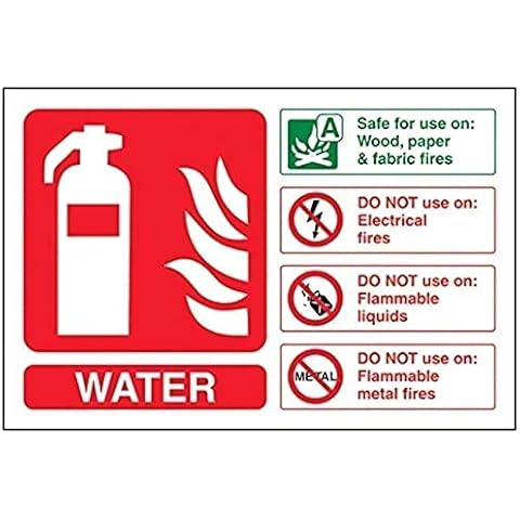 V Safety Water Fire Extinguisher Sign Cover