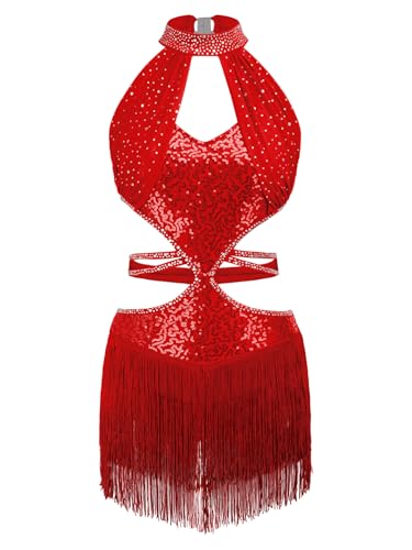 Robe de danse de salon à paillettes pour vos soirées salsa