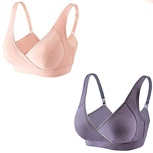 Soutien-gorge d'allaitement pour sommeil quotidien WENJUN lot de 2 douceur femme enceinte