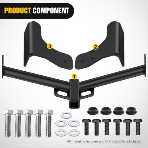 Image of Nilight 2 inch Receiver Tow Hitch for Toyota RAV4 2006-2018