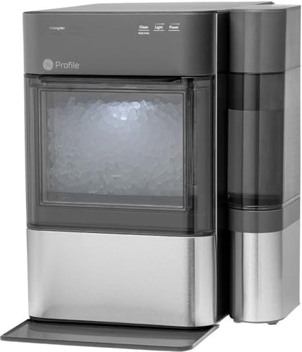 GE Profile Opal 2.0 Nugget Ice Maker - 0.75 Gal Tank, Makes 38lbs/24hrs, WiFi-Enabled, Includes Scoop, Stainless Steel (Renewed)
