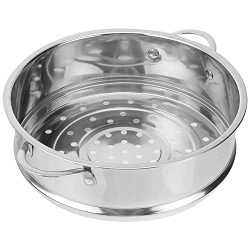 Olla de vapor de acero inoxidable Utensilios de cocina de alimentos de verduras Cocina de vapor Olla Olla Cacerola con asa 16 cm