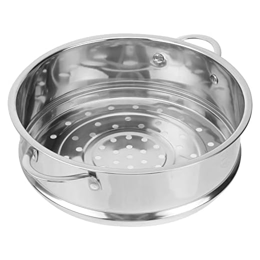 Cabilock Olla de vapor de acero inoxidable Utensilios de cocina Vaporizador de alimentos Vaporizador de verduras Cocina de vapor Olla Olla Cacerola con asa 16 cm