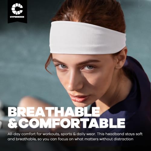 Image of Sweat Band, 5 Pack Headband Moisture Wicking for Running Sports