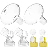 Nenesupply Pump Parts 27mm Flanges Compatible with Medela Breastpump Flange Valve Membrane Connector Compatible with Personalfit Connector Not Original Medela Pump Parts. Pump in Style Symphony