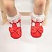 Meckior Infant Baby Girls Soft Sole Bowknot Princess Wedding Dress Mary Jane Flats Shoes Easter Light Baby Sneaker Shoes