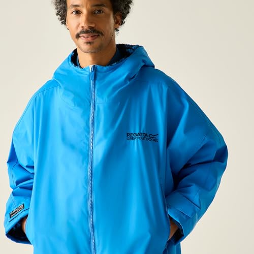 Bata cambiadora impermeable unisex Regatta poncho con forro polar térmico 5