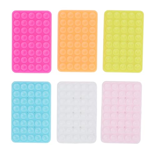 Support téléphone ventouse double face fluorescente x6
