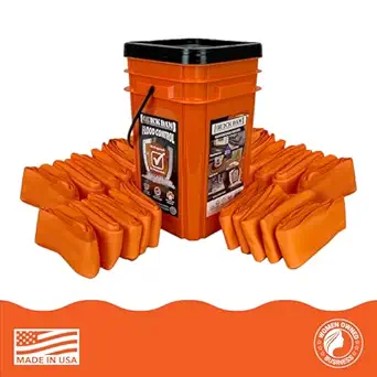 Quick Dam WUGG4-25 4ft Water Dam, Orange, 25 Piece