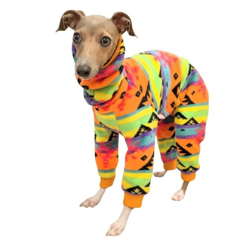 D Doggy Star Italian Greyhound Sweater Turtleneck Outfit Nordic Fleece Onesie Clothes Whippet for...
