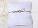 Anello cuscino bianco 16 x 16 cm albicocca i grumoli punta alto tempo cuscino anello cuscino nastro di iuta anello portatore pillow PKWM2
