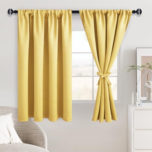 JIUZHEN Blackout Curtains for Bedroom Living Room 42 x 54 Inches Long