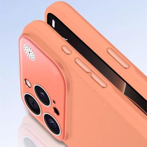 Coque silicone liquide jaune pour iPhone 13 Pro Max avec protection objectif - 2