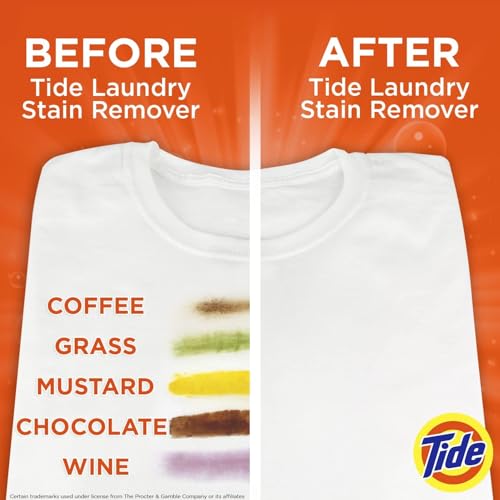 image for Tide Laundry Stain Remover with Oxi, Rescue Clothes, Upholstery, Carpe