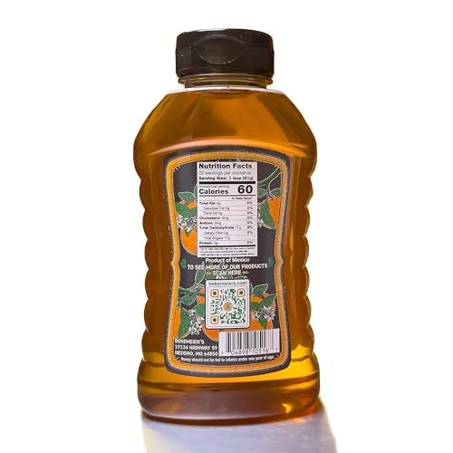 Miel pura cruda 100% flor de naranja 16 oz miniatura 2