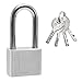 KtbeYTi Grillete Alto Candado de Acero Inoxidable 304 con 4 Llaves, Protección Impermeable y de Alta Seguridad para uso en Exteriores, 40 mm