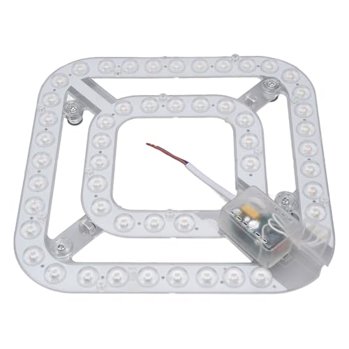 Annadue Reemplazo de Luz de Ventilador de Techo 24W 2100LM, Módulo de Mecha de Techo LED de 3 Temperaturas de Color para Luz de de Montaje Empotrado, Panel de de Adaptación de Ventilador de Redondo
