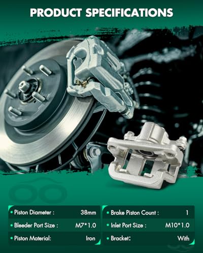 Image of SCITOO 19B6696 19B6697 Rear Left & Right Disc Brake Calipers Assembly w /Bracket For Nissan For LEAF 2011-2022,For Nissan For Rogue 2014-2020,For Nissan For Rogue Sport 2017-2022