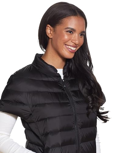 Martha Stewart Womens Puffy Down Vest, Lightweight Casual Short Sleeve Vest Jacket, Quilted Outerwear with Pockets2