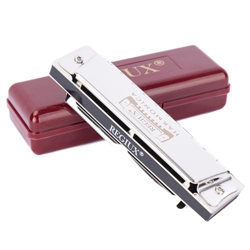 Harmonica Key of C, 10 Holes Diatonic, Professional Tone, Blues & Folk, Durable Design with Protective Case for Professional Player & Beginner, Gift for Family, Friends, Adult, Students - Les Beatles, Paul McCartney, John Lennon, RIngo Starr, George Harrison Harmonica Key of C, 10 Holes Diatonic, Professional Tone, Blues & Folk, Durable Design with Protective Case for Professional Player & Beginner, Gift for Family, Friends, Adult, Students – Image 5
