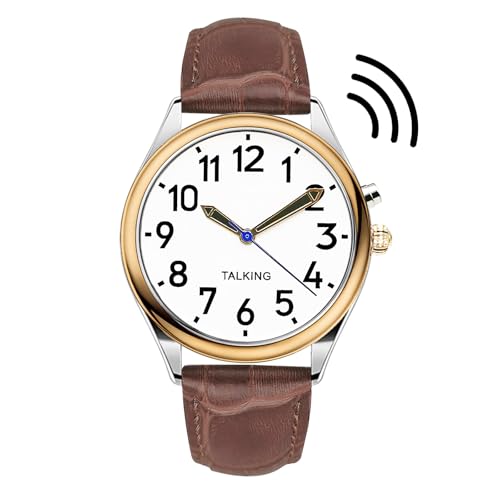 MAUJOY Mens Talking Watch for Visually Impaired