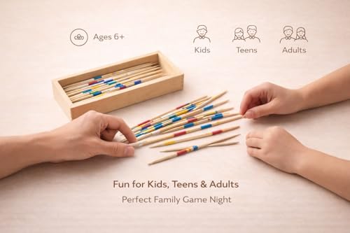 Image of This Board Games for Adults Family Set Includes Adult Board Game Indoor Fun for Men Along with Safe Wooden Toys for Kids 5+ Years