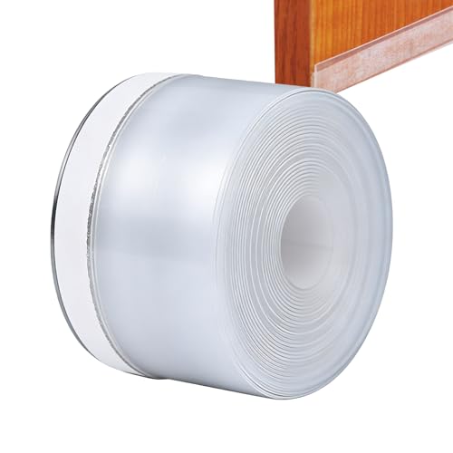 Burlete de Estanqueidad para Puerta - Cinta de Aislamiento de Silicón de Alta Resistencia y Duradera | Tira De Sellado Para Marco De Puerta - para Hogar Oficina Apartamento Dormitorio Sala