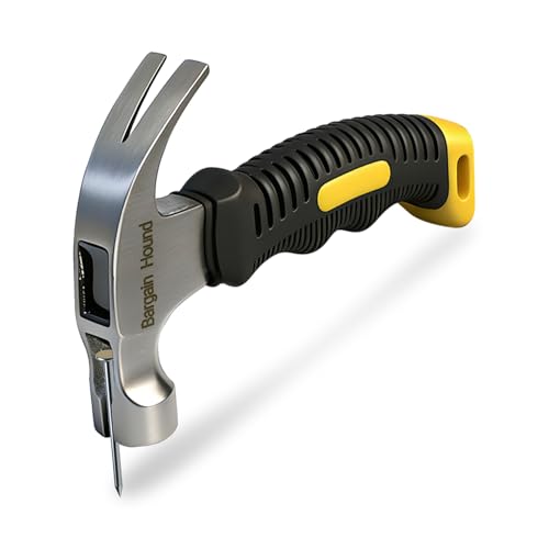 2PCS Claw Hammer, 16oz & 8oz Claw Hammers, Forged Carbon Steel Stubby Claw Hammers with Non-Slip Comfortable Grip - Image 4