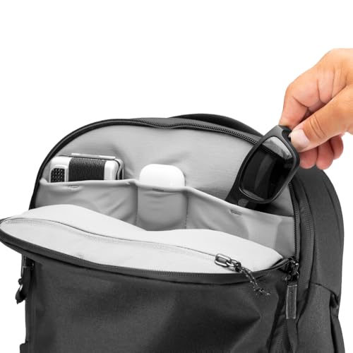 Image of Peak Design Travel Backpack 30L, Black, Expandable 27-33L Design, Rear and Top Access, Weatherproof Shell, Laptop Sleeve, Ideal for Travel or Everyday Carry, Versatile Backpack for Men and Women