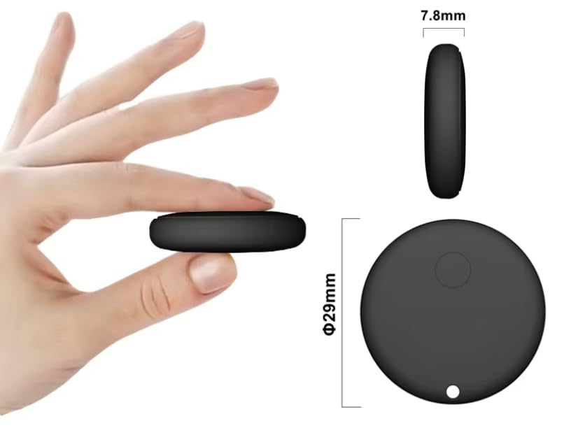 Image of Devil Will Cry Universal GPS Tracker Tag for Kids, Keys, Cars, Bikes, Smart Tracking Device Compatible with Apple Find My and Android Find Hub, Compact Mini Locator for Valuables