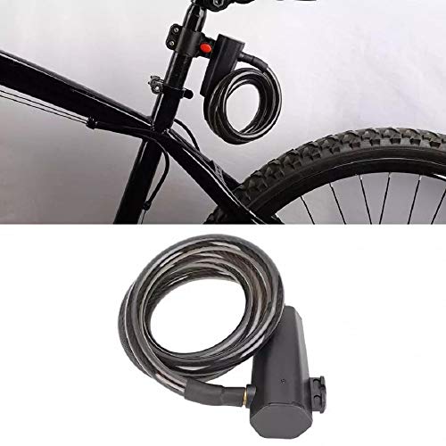 image for ZHB 20 Fingerprints Flexible Bike Lock,Bicycle Lock with USB Charge IP