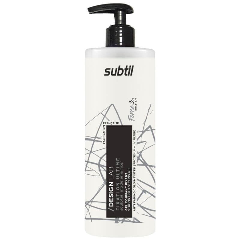 Gel coiffant fixant Subtil tenue 24h grand format 400 ml anti-résidus