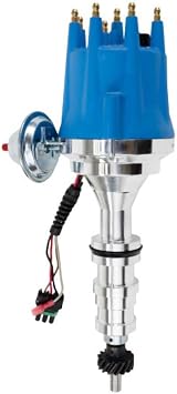 Top Street Performance JM7708BL Pro Series Ready-To-Run Distributor Blue Cap