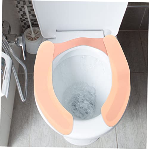 DOITOOL Beheizbarer Toilettensitz Beheizbarer Toilettensitz Toilettensitze Beheizbares Toilettensitzkissen Beheizbares Toilettensitzkissen Toilettensitzwärmer Flanell Winterrosa – Bild 7