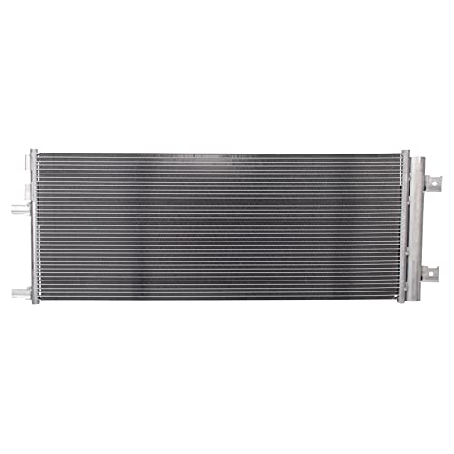 Image of TRQ Air Conditioning A /C Condenser Receiver Drier Compatible with 2020-2023 Chevrolet Silverado 2500 HD Silverado 3500 HD GMC Sierra 2500 HD Sierra 3500 HD