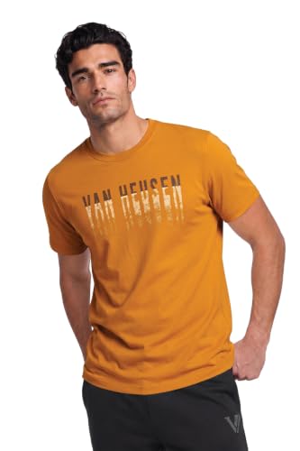 Image of Van Heusen Men's Athleisure Graphic T-Shirt - Comfortable Crew Neck| Soft Breathable Cotton Blend | Casual Wear Style | Summer Favorite | Style 60054