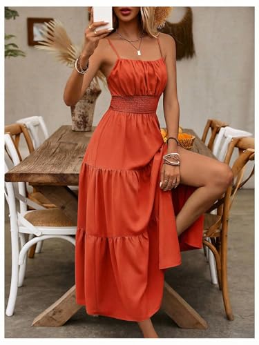 Image of BEAUDRM Women's Summer Maxi Dresses Boho Dresses Beach Vacation Sundresses | Fall Wedding Guest Dress, Summer Dresses for Women, Vacation Summer Outfits, Flowy Dresses