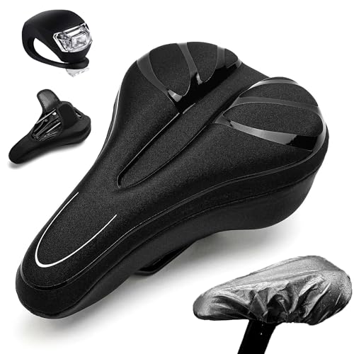 LIBRNTY Protege Selle,Couvre Selle VTT Gel,Housse de Pluie pour siège de Vélo,Surface en PU améliorée,Housse Selle de Velo Ultra Confortable pour VTT, Vélo de...